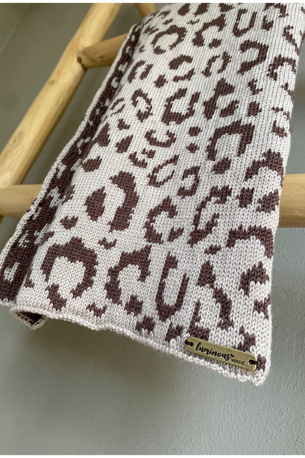 Leopard print scarf