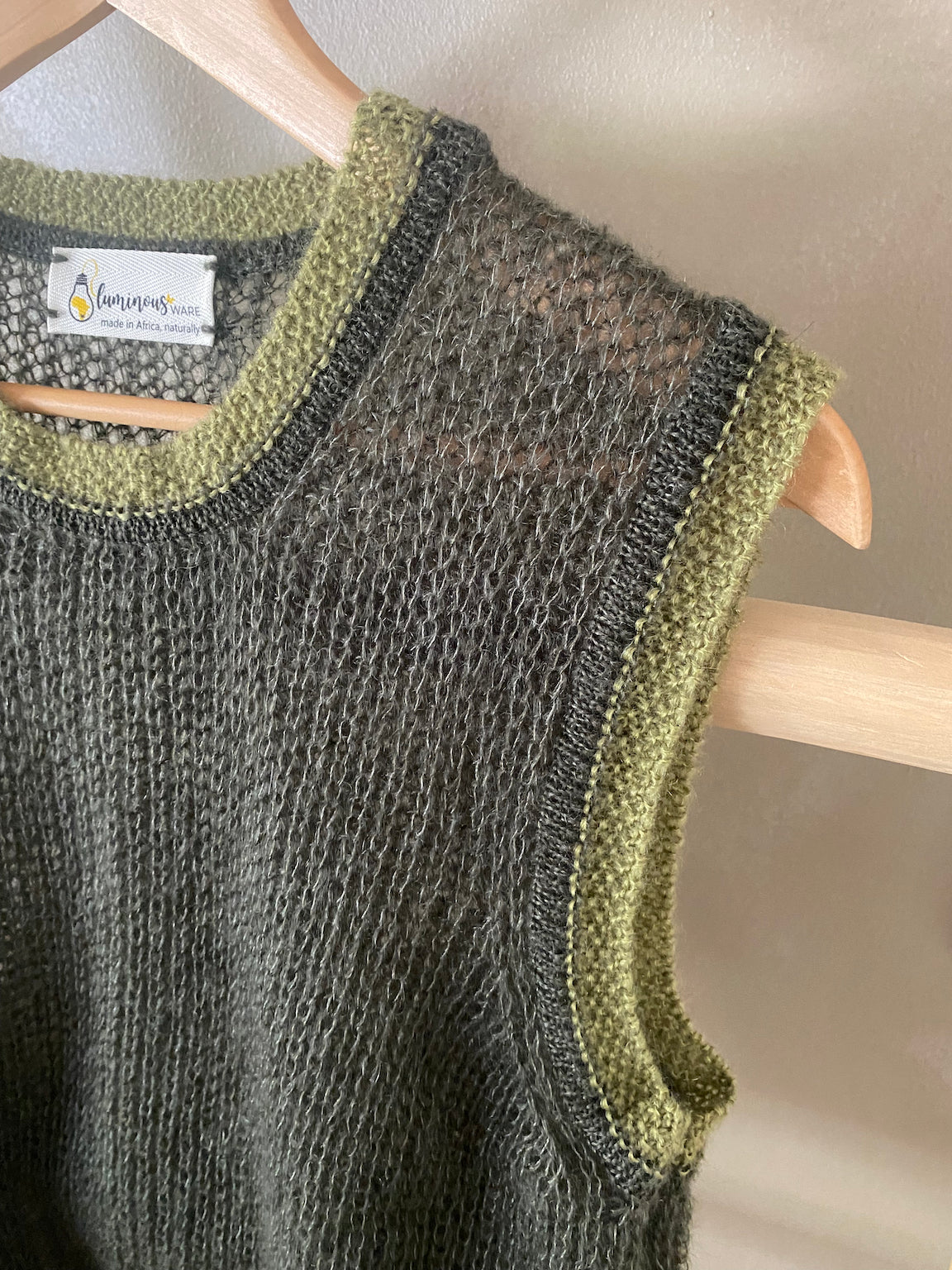 Carli sleeveless mohair vest