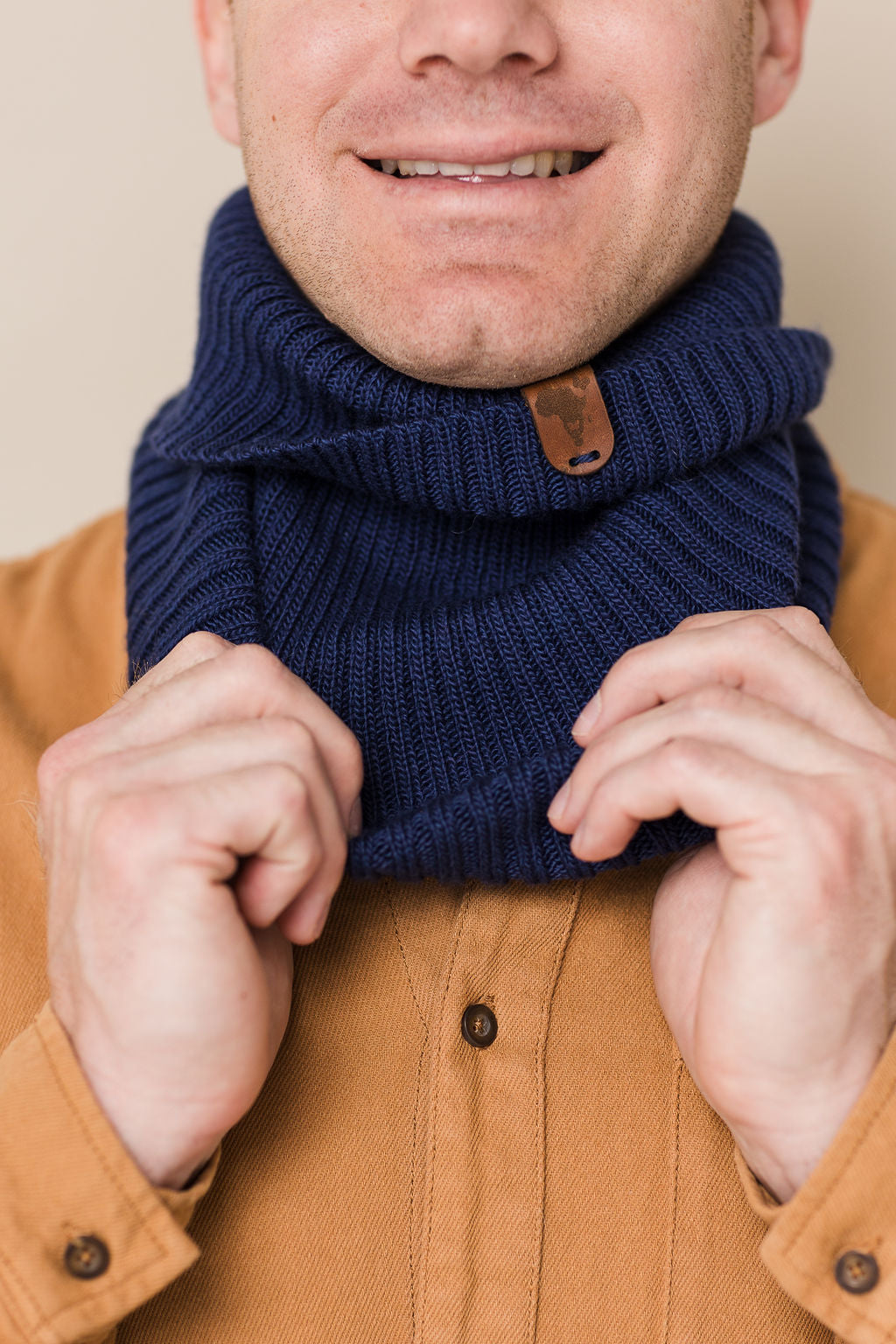 Ribbed wool snood