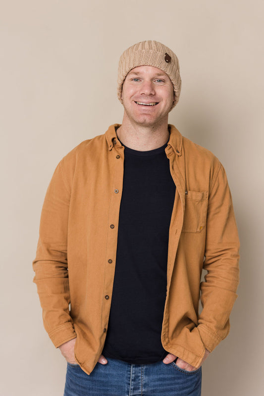 Ribbed wool beanie