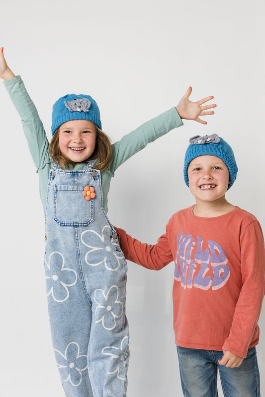 Kiddies Elephant Bum beanies