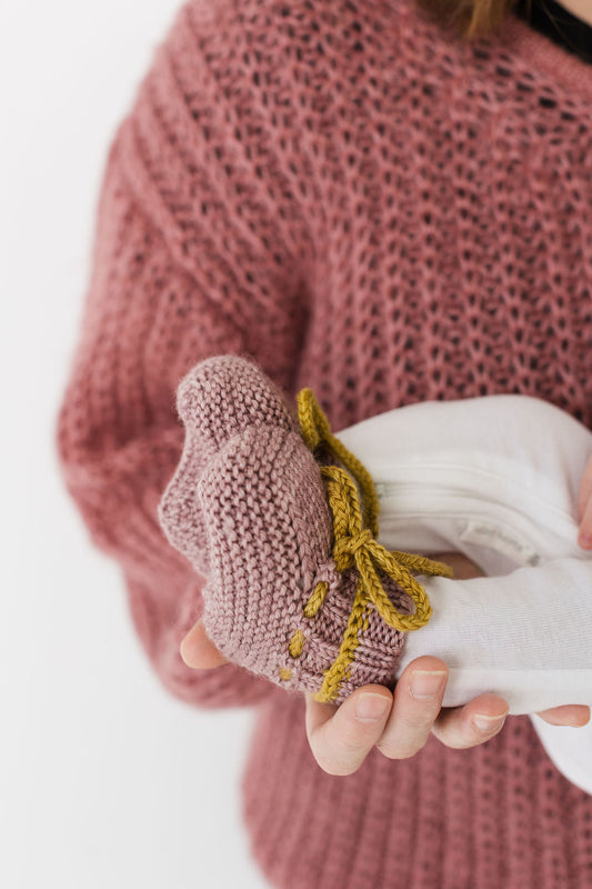 Wool Baby Booties