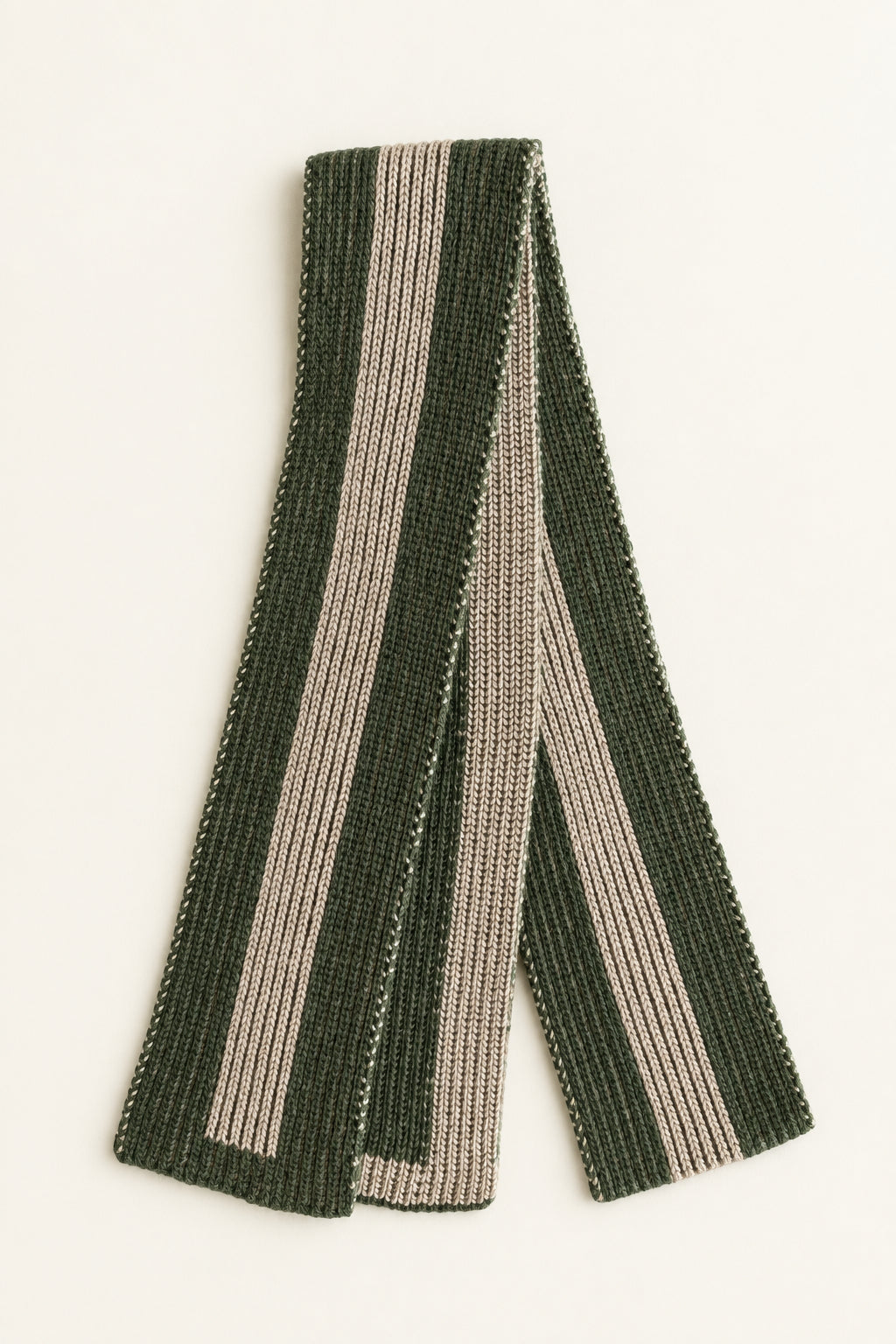 skinny striped wool scarf 